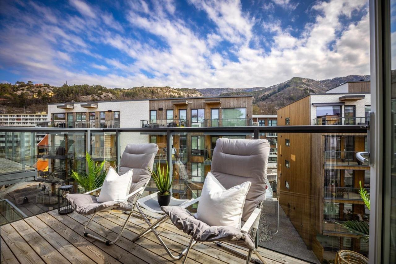 New Penthouse Apartment With Sea View In Bergen Centrum Exteriör bild